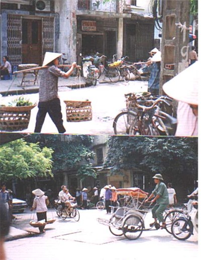 Gadebillede fra Hanoi